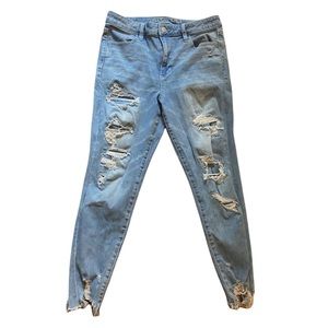 American Eagle Patched Super High-Rise Jeggings